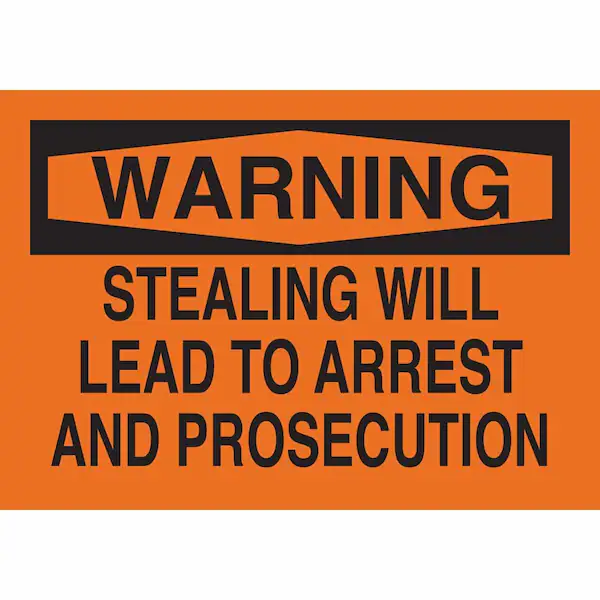 Warning Sign, 10X14